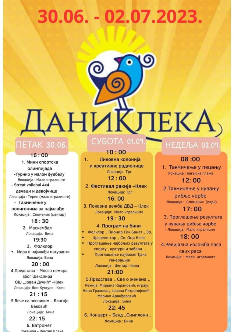 Почињу Дани Клека